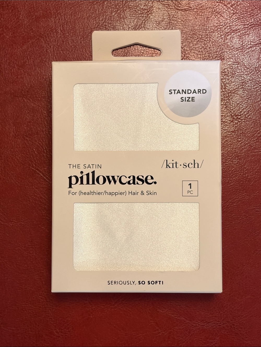 Kitsch Satin Pillowcase - Ivory - Picture 2 of 7